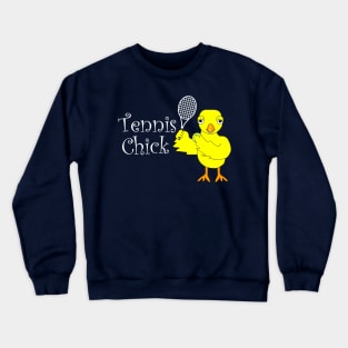 Tennis Chick Text Crewneck Sweatshirt